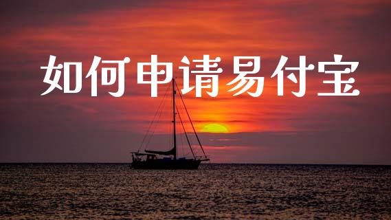 如何申请易付宝_https://wap.yjjixie.cn_证券市场_第1张