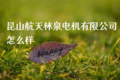 昆山航天林泉电机有限公司怎么样_https://wap.yjjixie.cn_港股行情_第1张