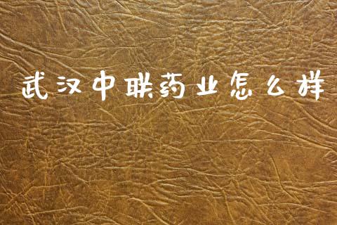 武汉中联药业怎么样_https://wap.yjjixie.cn_证券市场_第1张