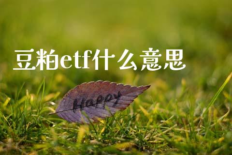 豆粕etf什么意思_https://wap.yjjixie.cn_港股行情_第1张