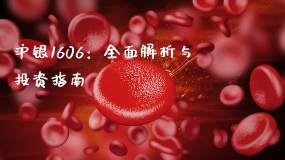 沪银1606：全面解析与投资指南_https://wap.yjjixie.cn_保险理财_第1张