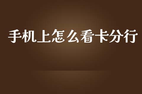 手机上怎么看卡分行_https://wap.yjjixie.cn_保险理财_第1张
