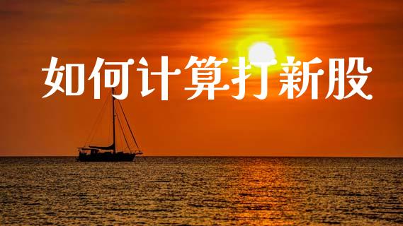 如何计算打新股_https://wap.yjjixie.cn_商业资讯_第1张