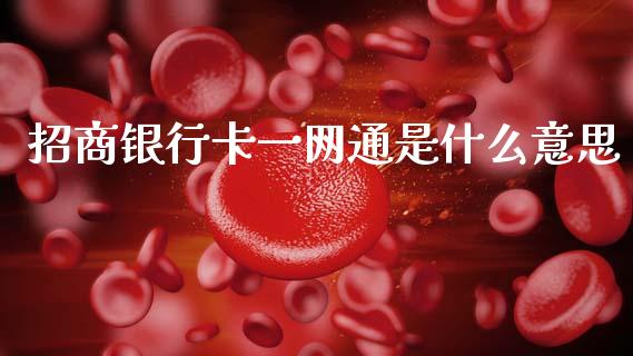招商银行卡一网通是什么意思_https://wap.yjjixie.cn_港股行情_第1张