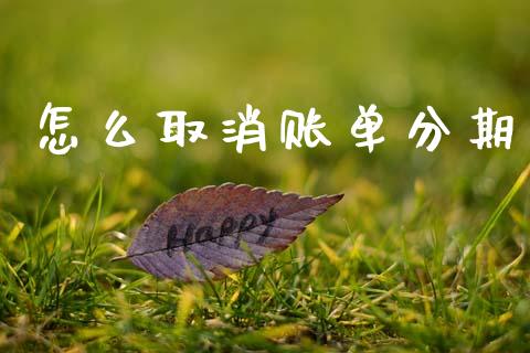 怎么取消账单分期_https://wap.yjjixie.cn_港股行情_第1张