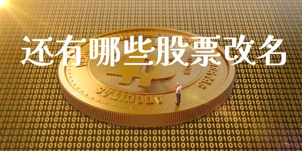 还有哪些股票改名_https://wap.yjjixie.cn_保险理财_第1张