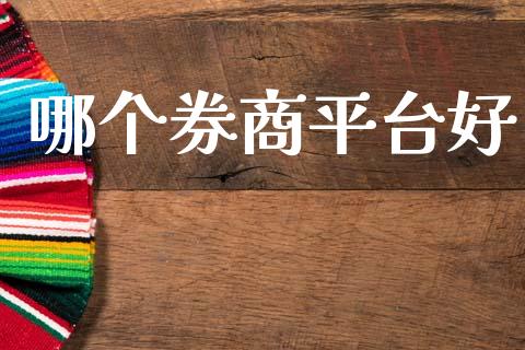哪个券商平台好_https://wap.yjjixie.cn_保险理财_第1张