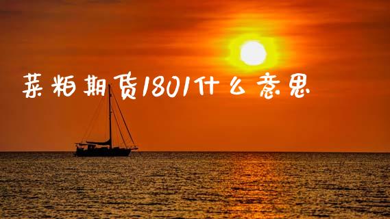 菜粕期货1801什么意思_https://wap.yjjixie.cn_港股行情_第1张