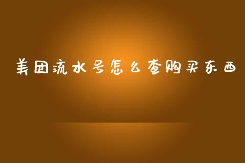 美团流水号怎么查购买东西_https://wap.yjjixie.cn_证券市场_第1张