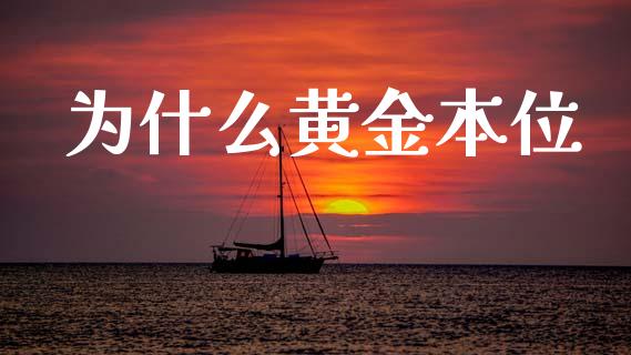 为什么黄金本位_https://wap.yjjixie.cn_证券市场_第1张