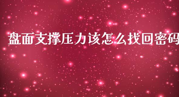盘面支撑压力该怎么找回密码_https://wap.yjjixie.cn_商业资讯_第1张