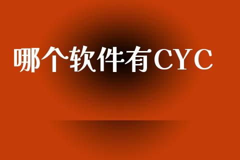 哪个软件有CYC_https://wap.yjjixie.cn_证券市场_第1张
