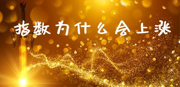 指数为什么会上涨_https://wap.yjjixie.cn_保险理财_第1张