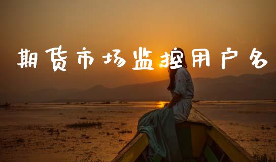 期货市场监控用户名_https://wap.yjjixie.cn_商业资讯_第1张
