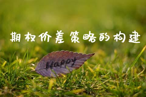 期权价差策略的构建_https://wap.yjjixie.cn_商业资讯_第1张
