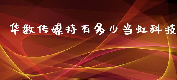 华数传媒持有多少当虹科技_https://wap.yjjixie.cn_证券市场_第1张