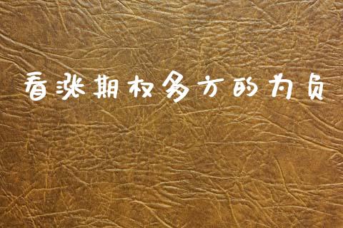 看涨期权多方的为负_https://wap.yjjixie.cn_证券市场_第1张