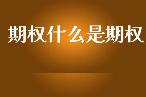 期权什么是期权_https://wap.yjjixie.cn_保险理财_第1张