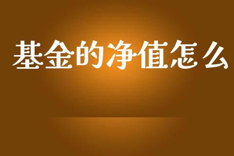 基金的净值怎么_https://wap.yjjixie.cn_证券市场_第1张