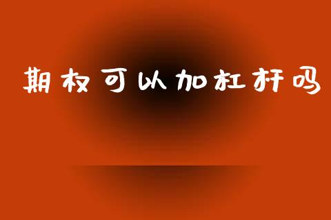 期权可以加杠杆吗_https://wap.yjjixie.cn_商业资讯_第1张