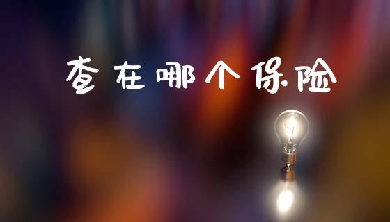 查在哪个保险_https://wap.yjjixie.cn_证券市场_第1张