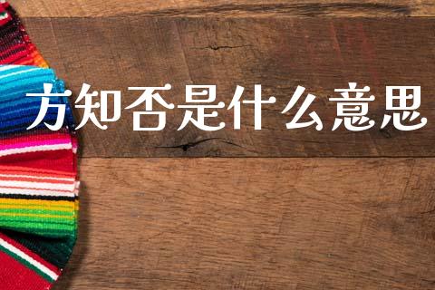 方知否是什么意思_https://wap.yjjixie.cn_商业资讯_第1张