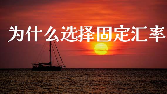 为什么选择固定汇率_https://wap.yjjixie.cn_商业资讯_第1张