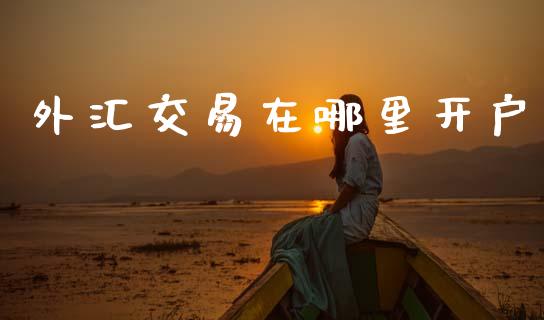 外汇交易在哪里开户_https://wap.yjjixie.cn_港股行情_第1张