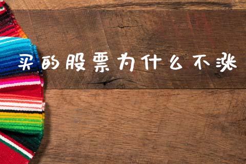 买的股票为什么不涨_https://wap.yjjixie.cn_证券市场_第1张