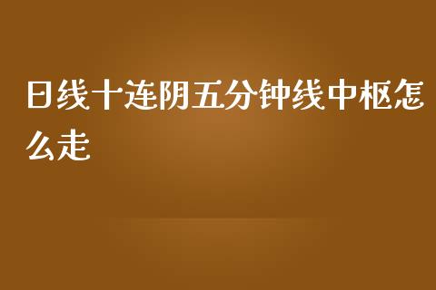 日线十连阴五分钟线中枢怎么走_https://wap.yjjixie.cn_港股行情_第1张