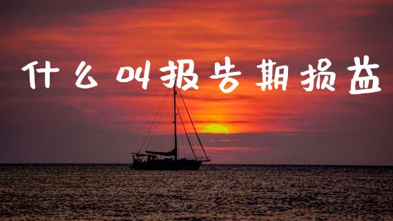 什么叫报告期损益_https://wap.yjjixie.cn_证券市场_第1张