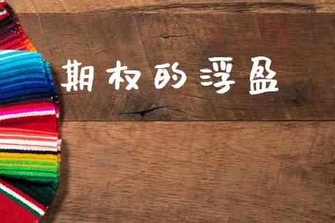 期权的浮盈_https://wap.yjjixie.cn_保险理财_第1张