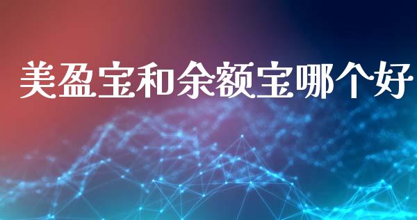 美盈宝和余额宝哪个好_https://wap.yjjixie.cn_保险理财_第1张