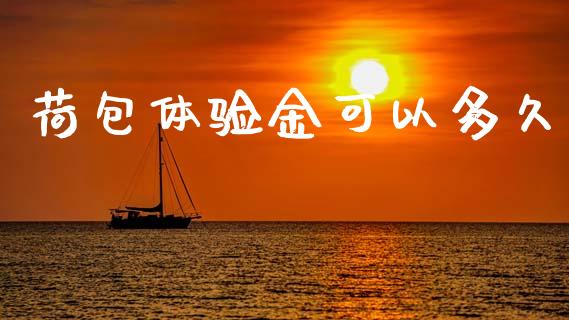 荷包体验金可以多久_https://wap.yjjixie.cn_证券市场_第1张