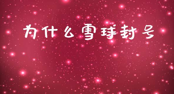 为什么雪球封号_https://wap.yjjixie.cn_保险理财_第1张