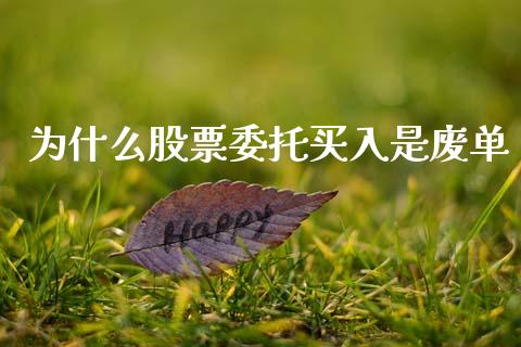 为什么股票委托买入是废单_https://wap.yjjixie.cn_商业资讯_第1张