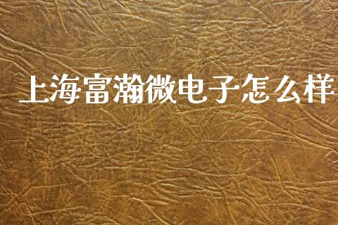 上海富瀚微电子怎么样_https://wap.yjjixie.cn_商业资讯_第1张