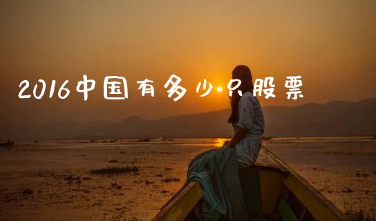 2016中国有多少只股票_https://wap.yjjixie.cn_商业资讯_第1张