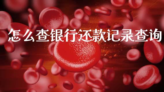 怎么查银行还款记录查询_https://wap.yjjixie.cn_证券市场_第1张