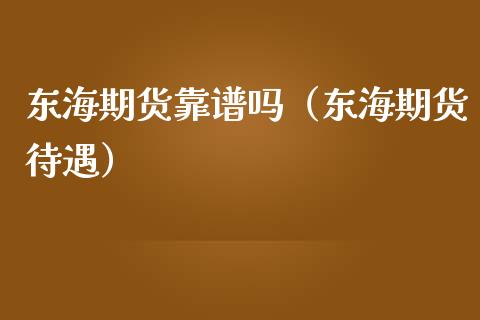 东海期货靠谱吗（东海期货待遇）_https://wap.yjjixie.cn_保险理财_第1张