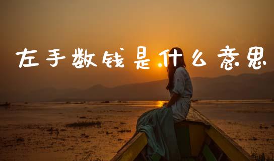 左手数钱是什么意思_https://wap.yjjixie.cn_商业资讯_第1张
