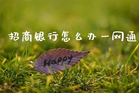 招商银行怎么办一网通_https://wap.yjjixie.cn_证券市场_第1张