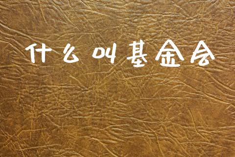 什么叫基金会_https://wap.yjjixie.cn_证券市场_第1张