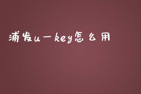 浦发u一key怎么用_https://wap.yjjixie.cn_港股行情_第1张