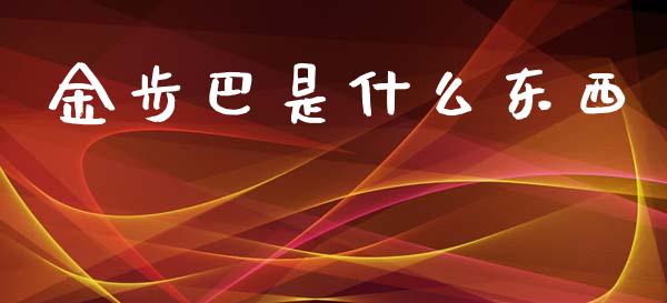 金步巴是什么东西_https://wap.yjjixie.cn_商业资讯_第1张