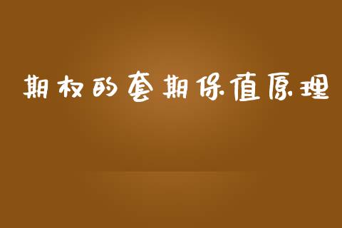 期权的套期保值原理_https://wap.yjjixie.cn_保险理财_第1张