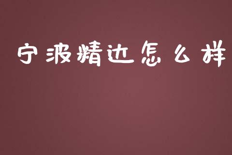 宁波精达怎么样_https://wap.yjjixie.cn_港股行情_第1张