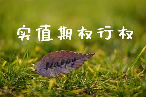 实值期权行权_https://wap.yjjixie.cn_港股行情_第1张
