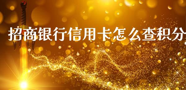 招商银行信用卡怎么查积分_https://wap.yjjixie.cn_保险理财_第1张