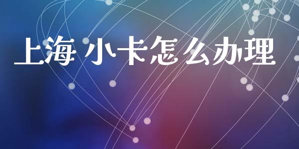 上海 小卡怎么办理_https://wap.yjjixie.cn_港股行情_第1张